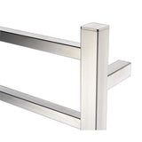 Charles Series 6-Bar Stainless Steel Wall Mounted Electric Towel Warmer Rack in Brushed Nickel - Super Arbor