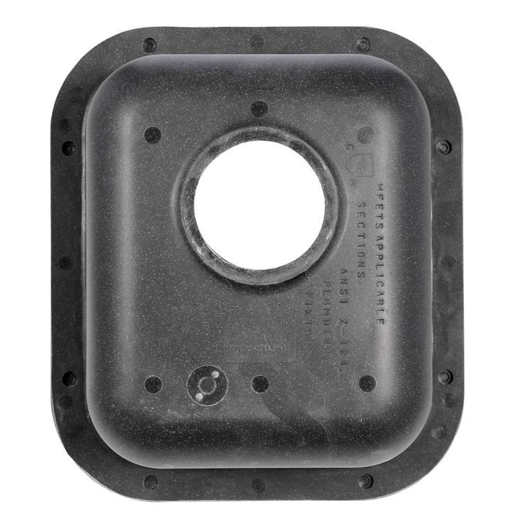 Undermount Solid Surface 13.4 in. 0-Hole Single Bowl Bar Sink in Black Galaxy