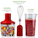 Ultra-Stick Immersion, 300-Watts, Hand Blender Set, Whisk+Beaker+Chopper, Stainless Steel, 2-Speed Setting