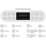 60 in. Acrylic Offset Drain Corner Apron Front Whirlpool Bathtub in White - Super Arbor