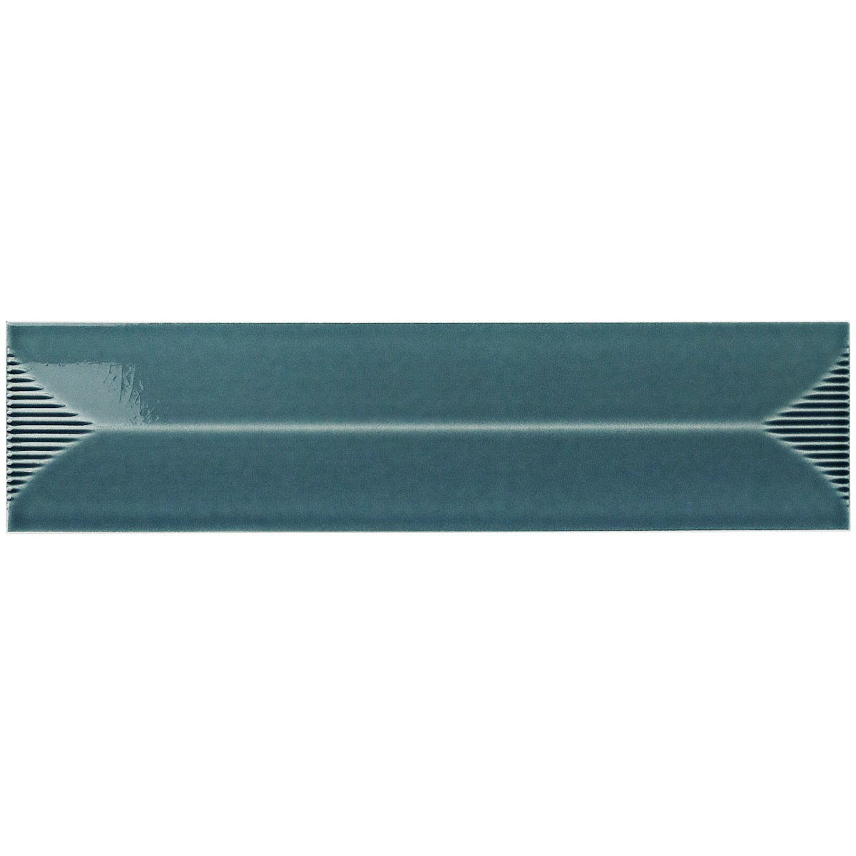Colorplay Inflex Emerald Green 4.5x18 3D Glossy Crackled Ceramic Tile