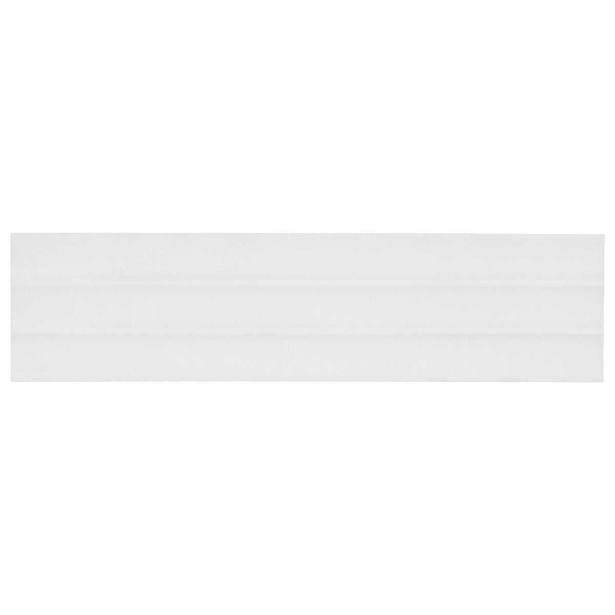 Colorplay Fluted White 4.5x18 3D Crackled Glossy Ceramic Tile