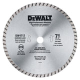 DEWALT 7-in High Performance Diamond Masonry Blade, Continuous Rim (DW4712)