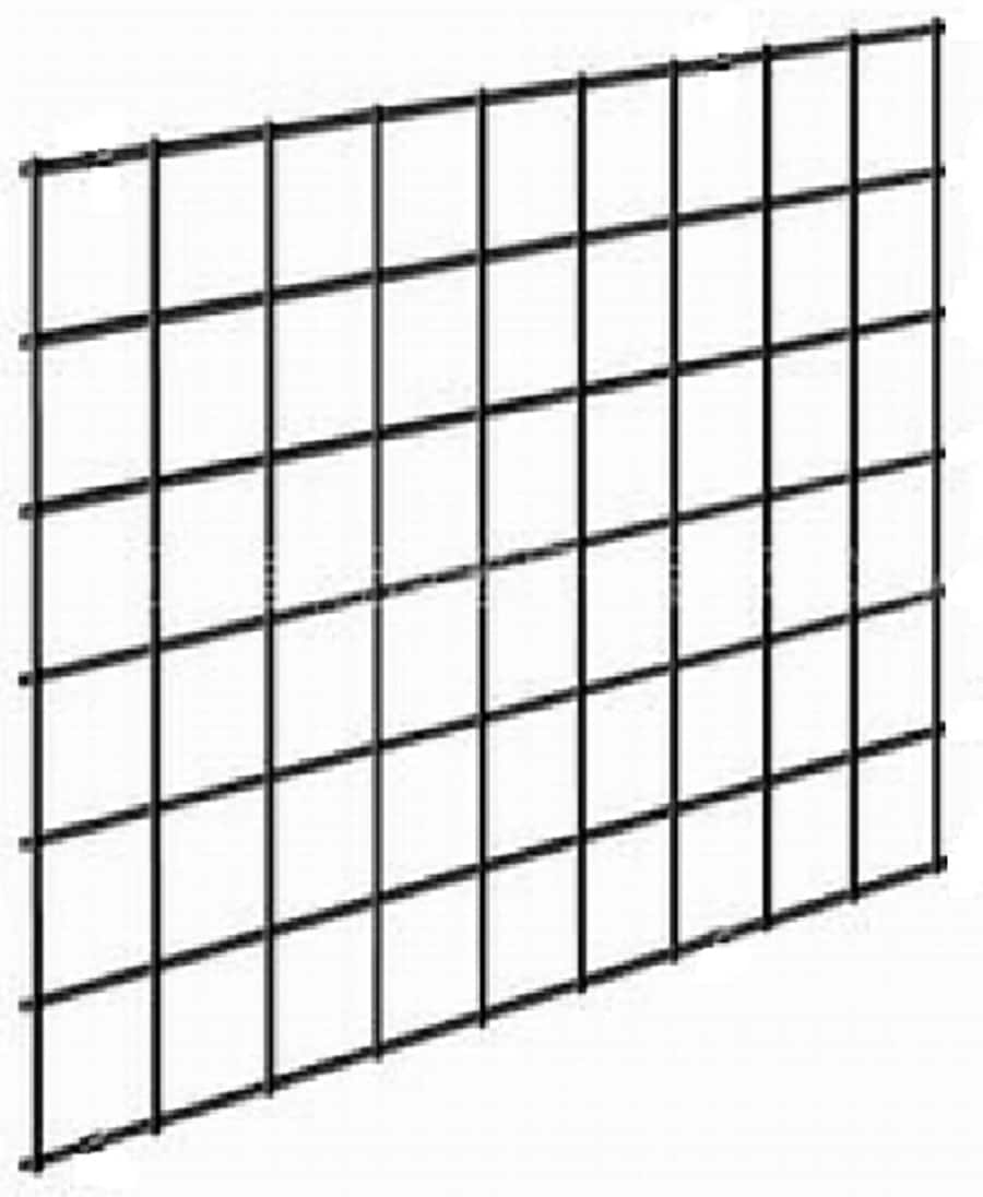 Wild Hog 2/5-in x 60-in x 72-in Black Metal Rectangular Railing Panel