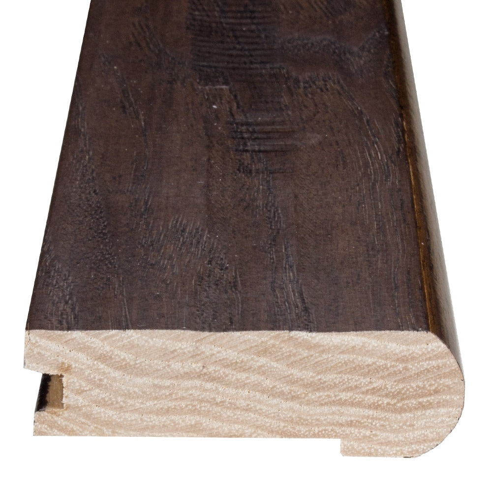 Flexco Solid Wood Stair Nose, 2.75-in W x 78-in L, Highland Trail Prefinished Hickory Stair Nosing