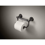 Delta Traditional 6.86-in Venetian Bronze Wall Mount Grab Bar with Pivoting Toilet Paper Holder