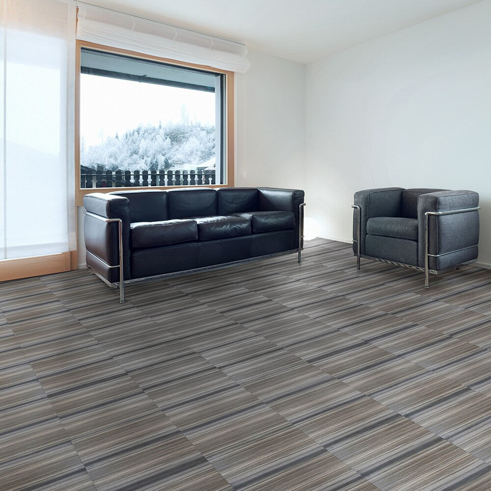 Perfection Floor Tile Stonecreek Collection Smokey Mountain/Satin 20-in x 20-in Water-Resistant Interlocking Luxury Flooring, 16.7-sq ft Carton