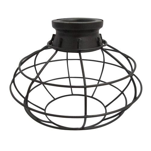 Portfolio Ravensport 8.38-in H 8.38-in W Brushed Nickel Wire Cage Pendant Light Shade - Super Arbor