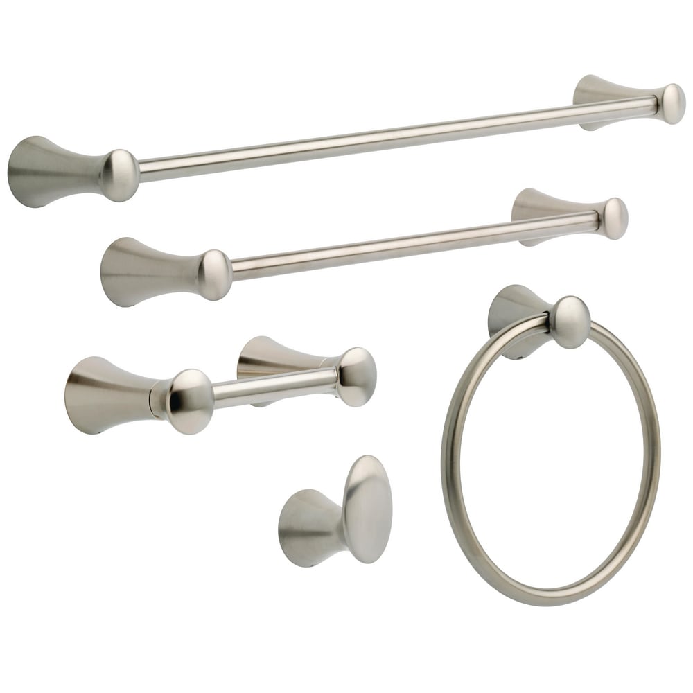 Delta Lahara Brilliance Stainless Steel Wall Mount Towel Ring