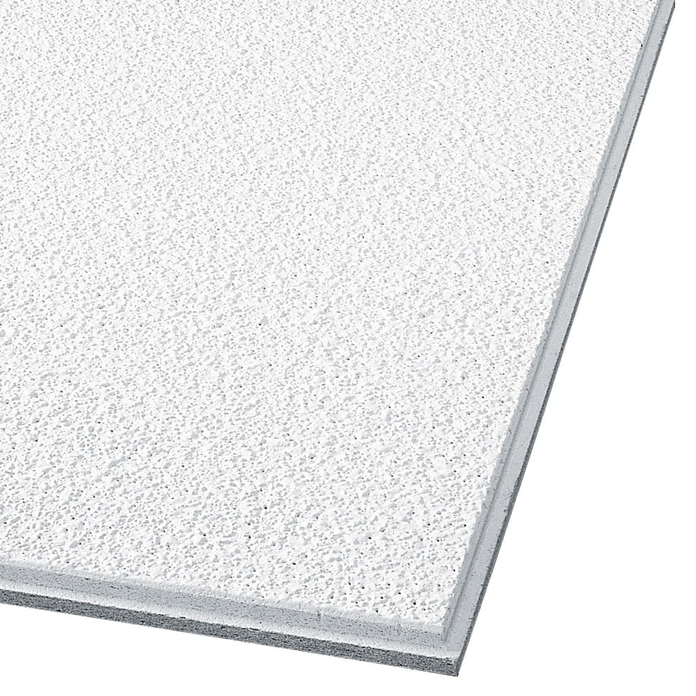 Armstrong Ceilings 24-in x 24-in Supertuff 12-Pack White Textured 15/16-in Drop Acoustic Panel Ceiling Tiles