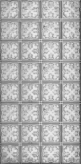 Armstrong Ceilings Metallaire Vine Chrome Aluminum Surface-Mount Ceiling Tile, 48.5 in x 24.5 in (4-ft x 2-ft)