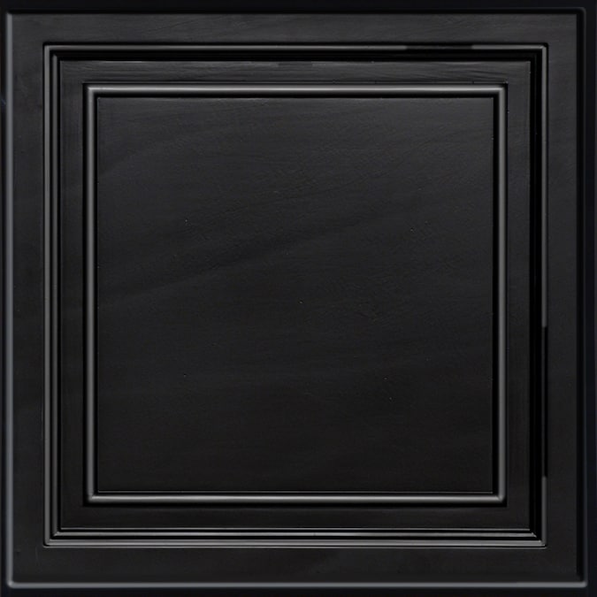 Armstrong Ceilings 2-ft x 2-ft Easy Elegance Black PVC Drop Ceiling Tile (1-Pack, 4-sq ft / Case)