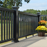 Fiberon 5.1-in x 5.1-in x 3-1/2-ft Obsidian Composite Deck Post Sleeve