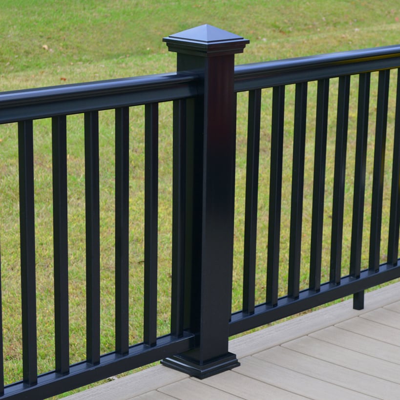 Fiberon 5-in x 5-in Obsidian PVC Deck Post Cap