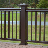 Fiberon 5.1-in x 5.1-in x 3-1/4-ft Simply Brown Composite Deck Post Sleeve