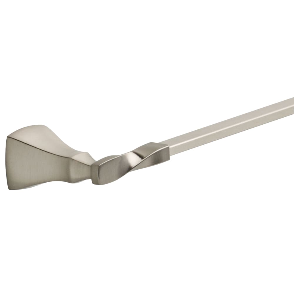 Delta Sawyer 24-in Satin Nickel Wall Mount Single Towel Bar