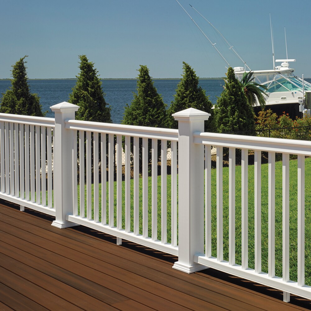 Fiberon 5-in x 5-in Tranquil White PVC Deck Post Cap