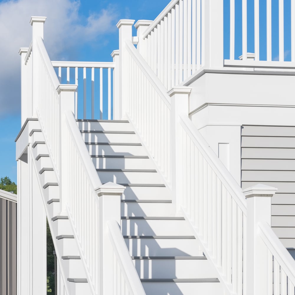 Fiberon 5-in x 5-in Tranquil White PVC Deck Post Cap