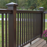 Fiberon 5.1-in x 5.1-in x 3-1/4-ft Simply Brown Composite Deck Post Sleeve