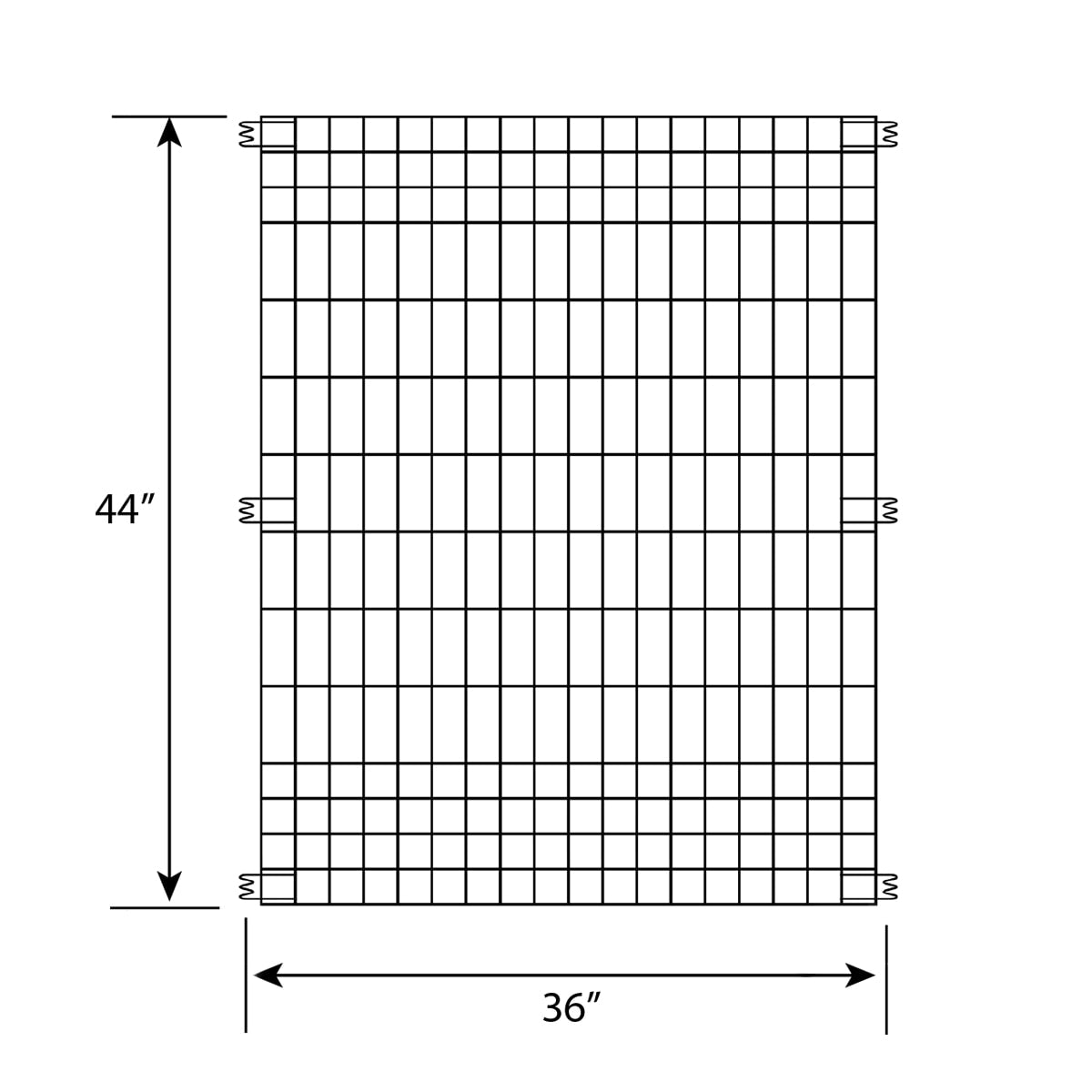 YARDLINK 3-ft W Powder-coated Galvanized Steel Flat-top No Dig Garden Fence Panel