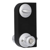 Tylo Satin Chrome Entry Door Knob and Single Cylinder Deadbolt Combo Pack - Super Arbor