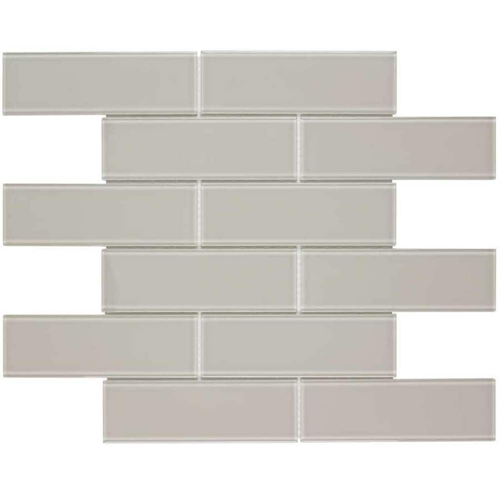 Elida Ceramica Highlight Subway 12-in x 12-in Glossy Glass Subway Wall Tile