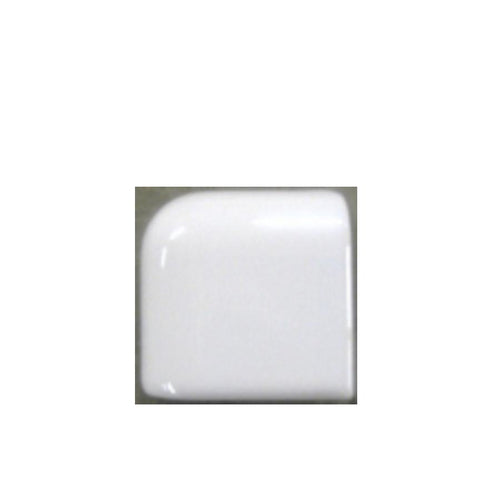 American Olean Bright White Ceramic Mud Cap Corner Tile (2-in x 2-in) - Super Arbor