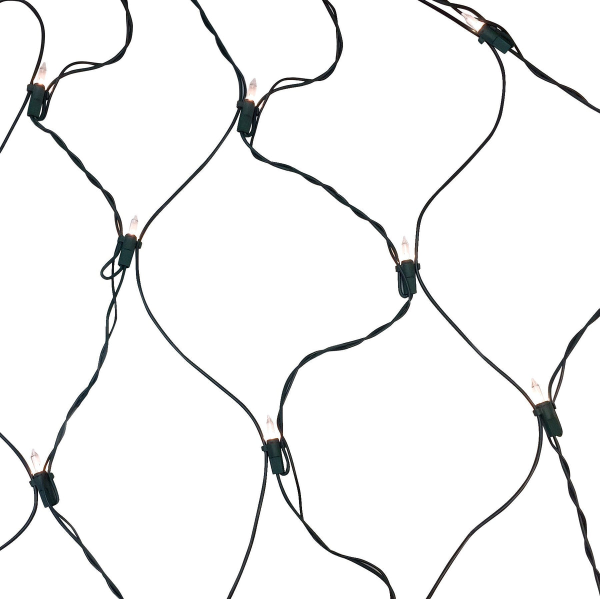GE ConstantON 10-ft x 2-ft Clear Incandescent Mini Plug-In Christmas Net Lights, 150-Count