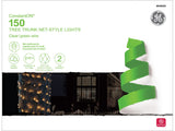 GE ConstantON 10-ft x 2-ft Clear Incandescent Mini Plug-In Christmas Net Lights, 150-Count