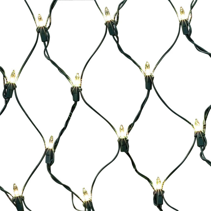 GE ConstantON 6-ft x 4-ft Constant White Incandescent Mini Plug-In Christmas Net Lights