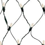 GE StayBright 5-ft x 4-ft Sparkling (Random) White LED 100-Count Mini Plug-In Christmas Net Lights