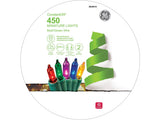 GE ConstantON 450-Count 93-ft Multicolor Incandescent Plug-In Christmas String Lights, Green Wire