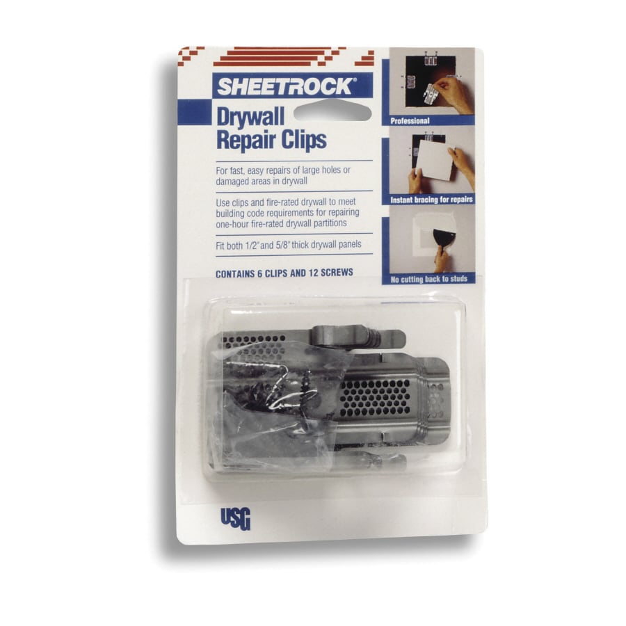 SHEETROCK Brand 6-Pack 1.25-in Steel Drywall Clips