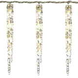 GE StayBright 52-Count Sparkling White Mini LED Plug-In Christmas Icicle Lights, 13 Icicles, 6-ft Lighted Length