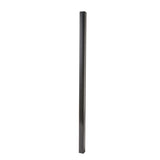 Merchants Metals Freedom Fencing 6-ft H x 2-in W Black Galvanized Steel Decorative Universal Fence Post