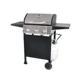 Blue Rhino Black and Silver/Porcelain and Stainless Steel 3 Liquid Propane Gas Grill