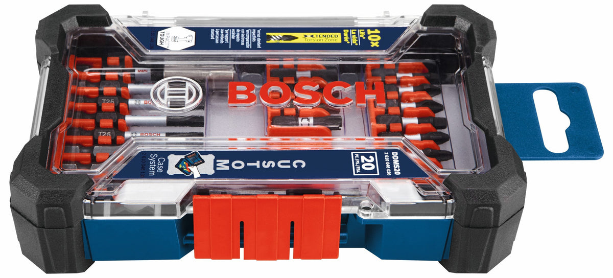 Bosch Custom Case 20-Piece 1/4-in Impact Driver Bit Set