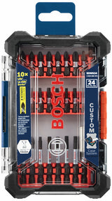 Bosch Custom Case 24-Piece 1/4-in Impact Driver Bit Set