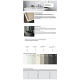 Ceramic/Impressions 37 in. W. Rectangular Vanity Top with 8 in. Widespread Faucet Holes in White - Super Arbor