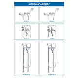 Classic 6 in. 2-Handle 1-Spray Tub and Shower Faucet with Porcelain Hand Held Shower in Polished Chrome (Valve Included) - Super Arbor