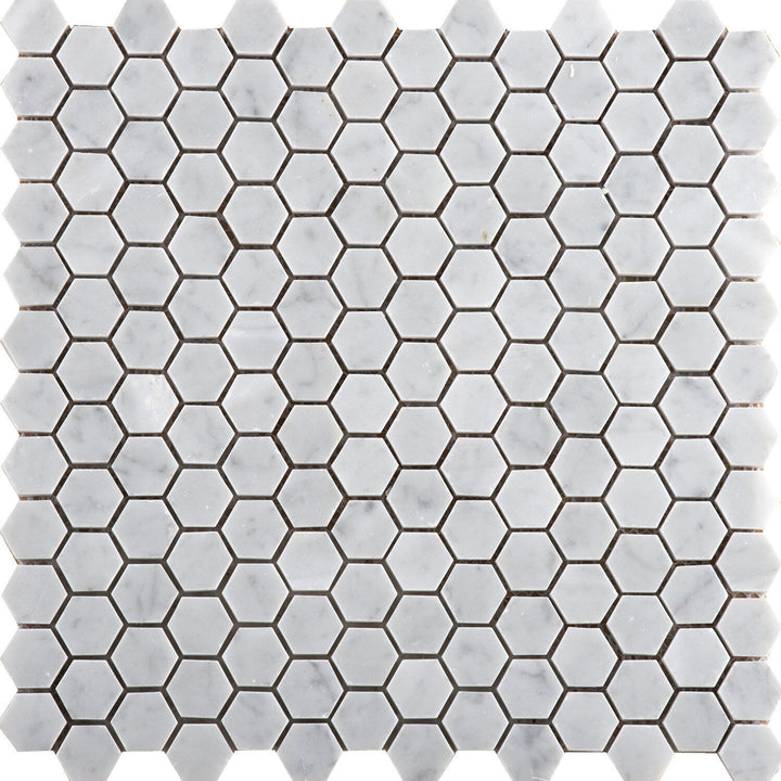 Emser BIANCO GIOIA Nantes Natural Stone Marble Border Tile, Honed, 12-in x 12-in