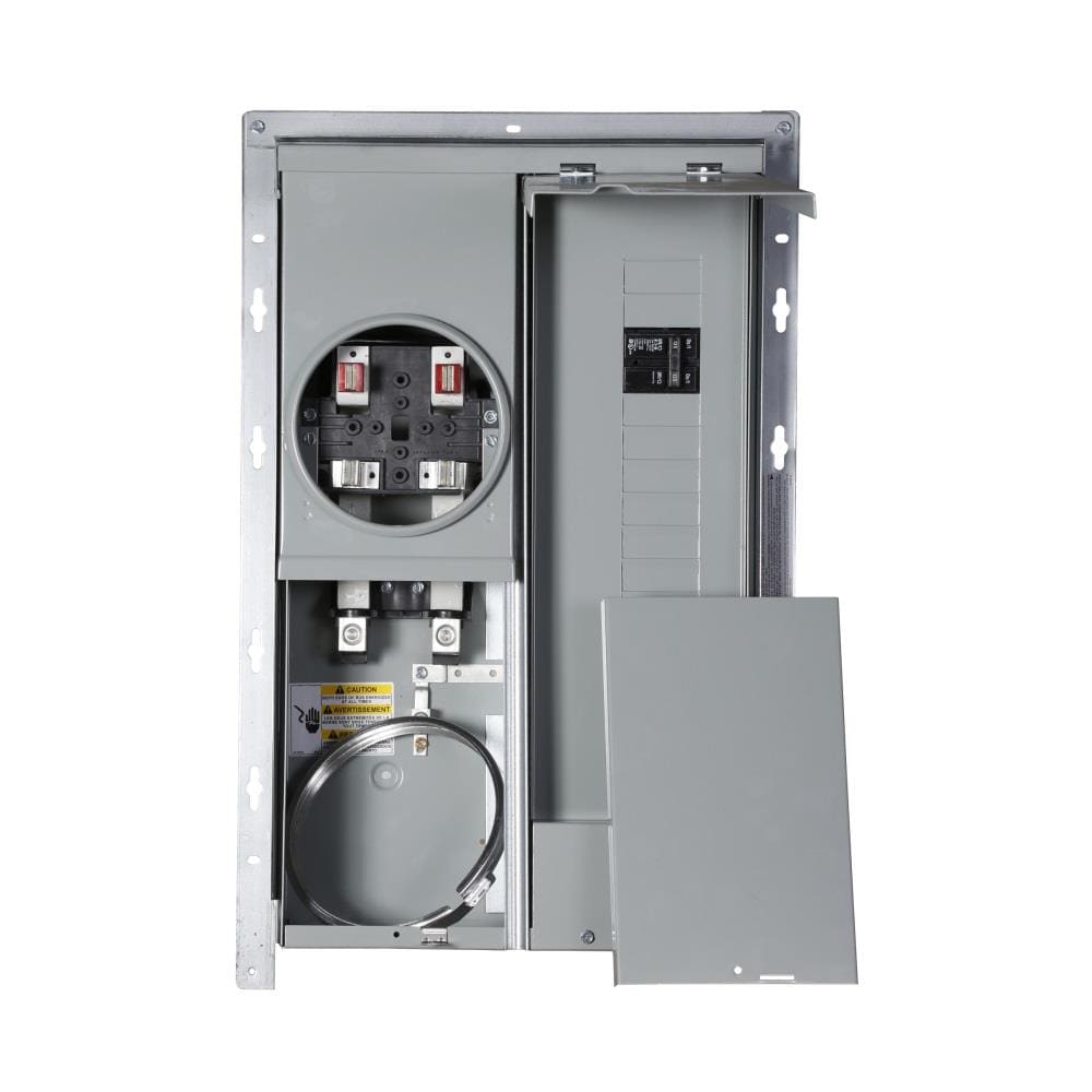Eaton Type BR 125-Amp 12-space load center - angle view