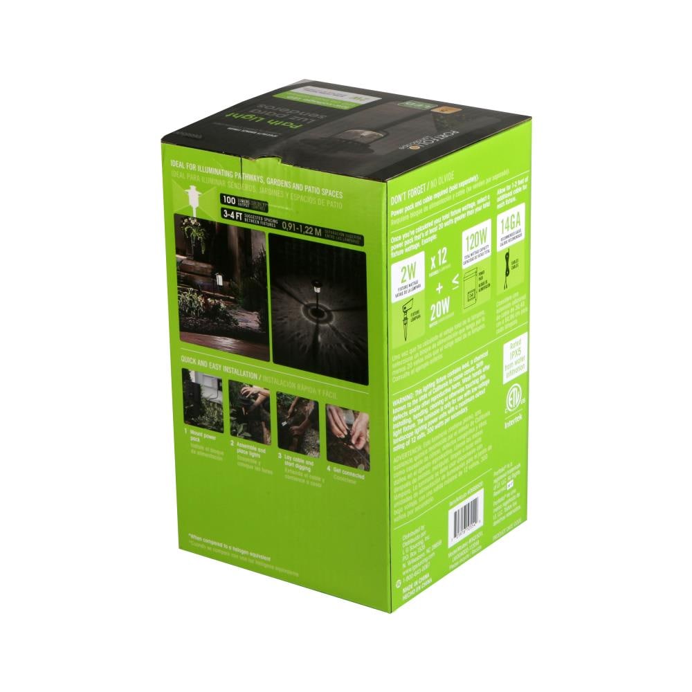 Portfolio 2-Watt Bronze Low Voltage Hardwired Integrated LED Path Light