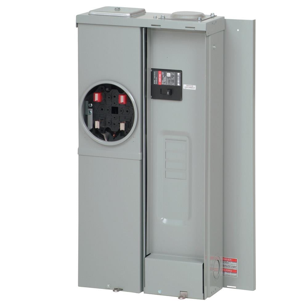 Eaton Type BR 200-Amp 4-space load center - angle view