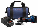 Bosch 4.5-in CORE18V Sliding Switch Brushless Cordless Angle Grinder Kit with 1 Battery and Charger