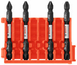 Bosch Custom Case 4-Piece 1/4-in x 2-1/2-in Phillips Double-Ended Impact Driver Bits