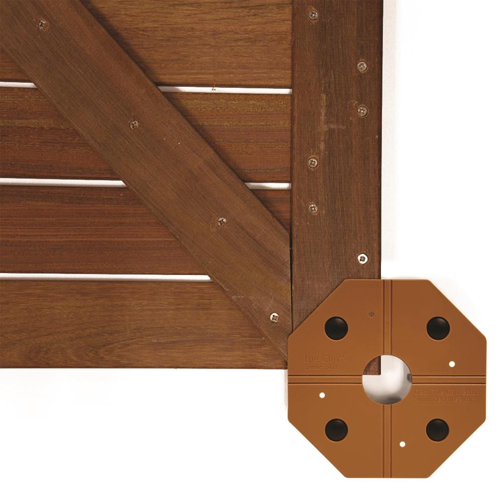 DeckWise Hardwood Deck tile connector brown 5.75-in Brown Hidden Deck Fastener
