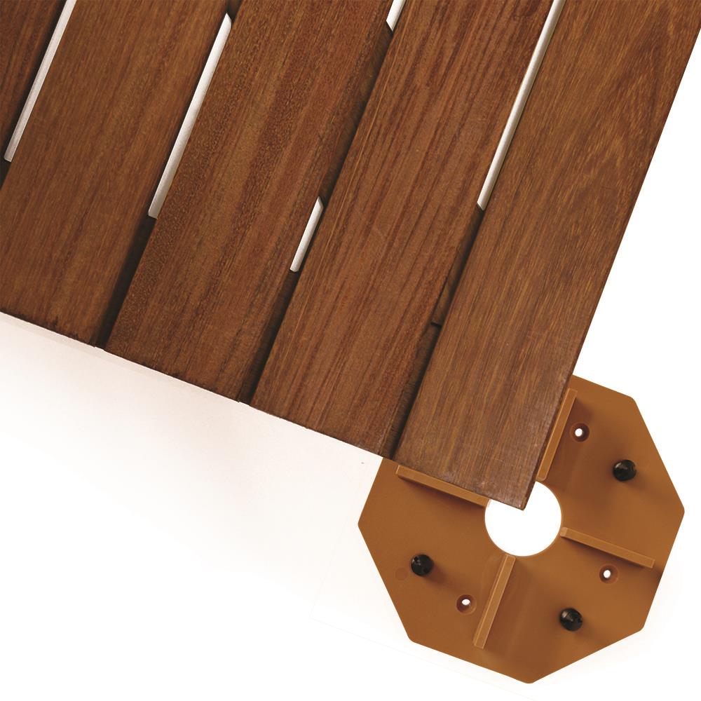 DeckWise Hardwood Deck tile connector brown 5.75-in Brown Hidden Deck Fastener