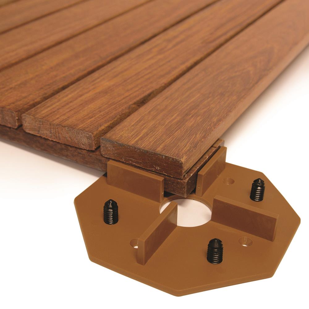 DeckWise Hardwood Deck tile connector brown 5.75-in Brown Hidden Deck Fastener