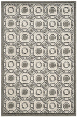 Safavieh Oka 4 x 6 Ivory/Gray Indoor/Outdoor Geometric Area Rug